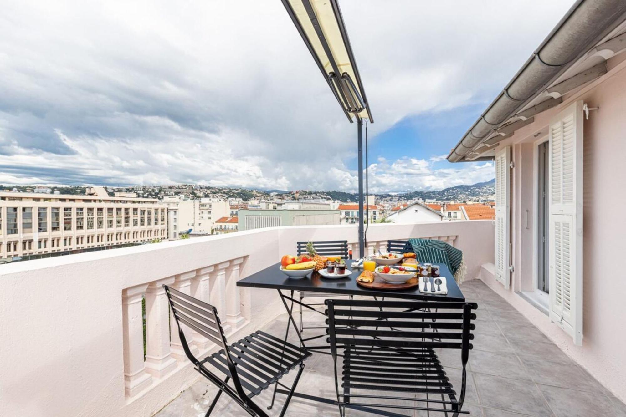尼斯Spitalieri 2 - Superb Terrace Panoramic View Ac公寓 外观 照片