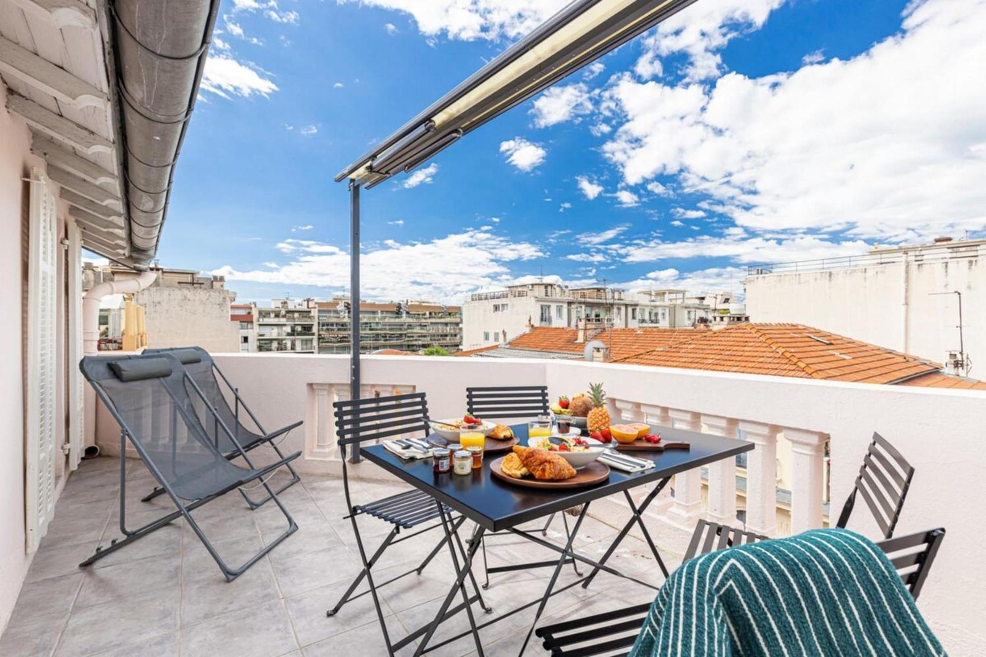 尼斯Spitalieri 2 - Superb Terrace Panoramic View Ac公寓 外观 照片